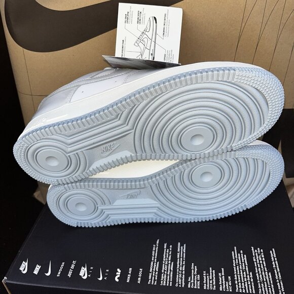 NEW Nike Air Force 1 \'07 White/Photon Dust/Sail Patent IH4461 100  Size 13 main image 4